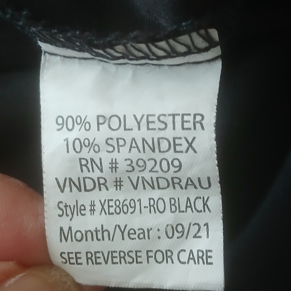 Ron Jon Black Windbreaker Jacket Full Zip Men Small - Picture 8 of 8